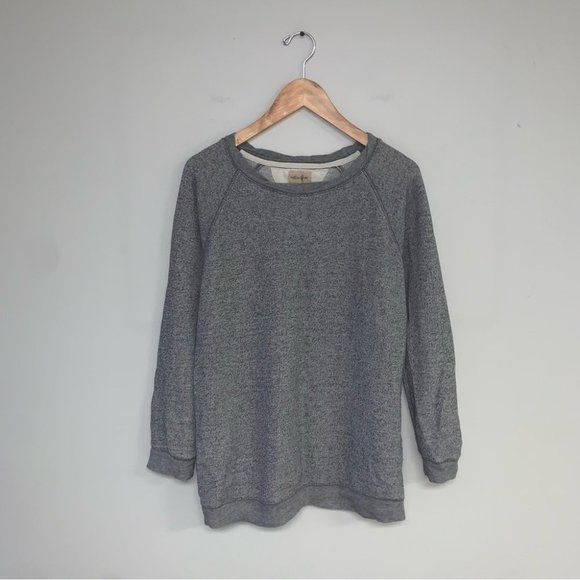 Wilfred Free Sweater Women’s Size XXS Oversized Grey Heathered Crewneck Aritzia - Picture 2 of 7